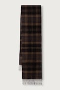 Barbour szalik wełniany brązowy USC0405