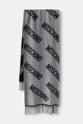 Moschino szalik wełniany szary M5873 50234