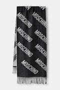 Moschino szalik wełniany czarny M5873 50234