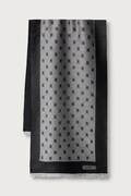 Moschino szalik z dodatkiem wełny czarny M5912 50250