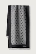 Moschino szalik z dodatkiem wełny czarny M5912 50250