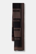 Moschino szalik z wełną brązowy M3454 30848