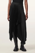AllSaints πλισέ φούστα ELISA μαύρη απλή W003RF