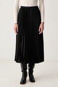Marella плісирована спідниця Emme by Marella чорна однотонна 2625106051200