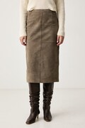 Weekend Max Mara spódnica zamszowa WKDPALMI zielona gładka 2625406012600