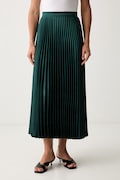 Weekend Max Mara spódnica plisowana WKDNICCHIA zielona gładka 2625106031600