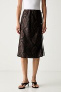 adidas Originals spódnica Satin Snake brązowa z motywem zwierzęcym KX1893