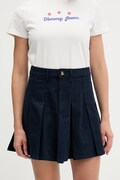 Tommy Jeans spódnica rozkloszowana bawełniana granatowa DW0DW23149