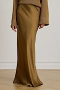 Lauren Ralph Lauren spódnica rozkloszowana brązowa 200P13810
