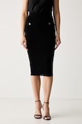 Guess плетена пола с вискоза CARMEN черна W6YD23 Z0974