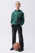 Mayoral τζιν παιδικά soft denim jogger μαύρα 7506