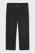 Mayoral wide leg traperice za djecu denim wide fit crne 4513