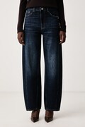 Patrizia Pepe jeansy relaxed fit damskie granatowe 2P0037 D0042