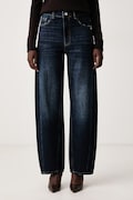 Patrizia Pepe jeansy relaxed fit damskie granatowe 2P0037 D0042