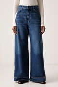 Weekend Max Mara jeansy wide leg damskie WKDCIRO granatowe 2625186032600
