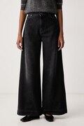 Weekend Max Mara jeansy wide leg damskie WKDCIRO czarne 2625186032600