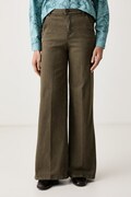 United Colors of Benetton jeansy wide leg damskie zielone 4HEMDF0CP