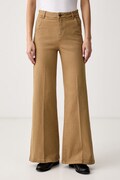 United Colors of Benetton jeansy wide leg damskie brązowe 4HEMDF0CP