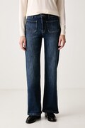 United Colors of Benetton jeansy straight damskie niebieskie 48CMDF0CE