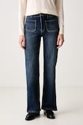United Colors of Benetton jeansy straight damskie niebieskie 48CMDF0CE