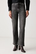 United Colors of Benetton jeansy straight damskie szare 48CMDF0CE