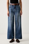 Liu Jo jeansy wide leg damskie niebieskie UF6186 D0370