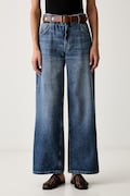 Liu Jo jeansy wide leg damskie niebieskie UF6186 D0370