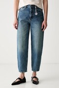 Liu Jo jeansy carrot damskie niebieskie UF6159 D4854