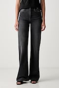 Liu Jo jeansy wide leg damskie szare UF6096 D0375