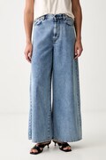 Weekend Max Mara jeansy wide leg damskie WKDZATTERA niebieskie 2625186031600