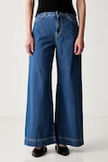 Weekend Max Mara джинси wide leg жіночі WKDVEGA блакитні 2625186021600