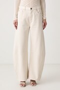 Pinko rifle wide leg dámske béžové 107196 A3F9