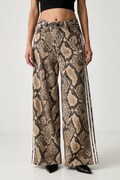 adidas Originals jeansy wide leg damskie beżowe KY0630