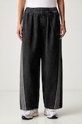 adidas jeansy wide leg damskie Denim Pack czarne KV0620