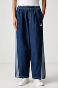 adidas jeansy wide leg damskie Denim Pack niebieskie KV0618