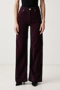 Guess τζιν wide leg γυναικεία BELLAGIO μπορντό W6BA1C W4354
