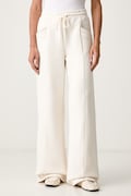 Guess spodnie dresowe damskie z bawełną X NORTH SAILS beżowe high waist W6YB31 K5319