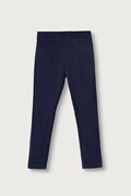 United Colors of Benetton legginsy dziecięce bawełniane z elastanem granatowe regular waist 4T32CE00S