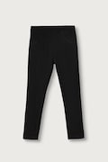 United Colors of Benetton legginsy dziecięce bawełniane z elastanem czarne regular waist 4T32CE00S