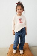 Mayoral wide leg džíny dětské modré 4520