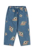 Konges Sløjd jeansy straight dziecięce MAGOT PANTS GOTS niebieskie KS106133