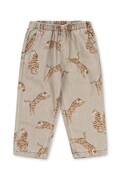 Konges Sløjd jeansy straight dziecięce MAGOT PANTS GOTS brązowe KS106133