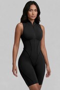 BetterMe kombinezon sportowy damski Closed-Back czarny BDS00049