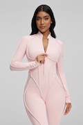 BetterMe kombinezon sportowy damski Full-Length Catsuit różowy BDS00009