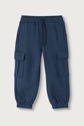 United Colors of Benetton teplákové nohavice detské bavlnené tmavomodré regular waist 3J70GF05M