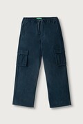 United Colors of Benetton spodnie cargo dziecięce bawełniane z elastanem granatowe regular waist 44KYCF05Z