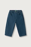 United Colors of Benetton spodnie dziecięce bawełniane z elastanem granatowe regular waist 46F5GF037