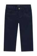 Guess spodnie dziecięce bawełniane z elastanem granatowe regular waist N6BB07 W4127