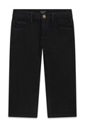 Guess spodnie dziecięce bawełniane z elastanem czarne regular waist N6BB07 W4127