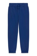 Guess spodnie dresowe dziecięce bawełniane niebieskie regular waist L6BB13 K8107